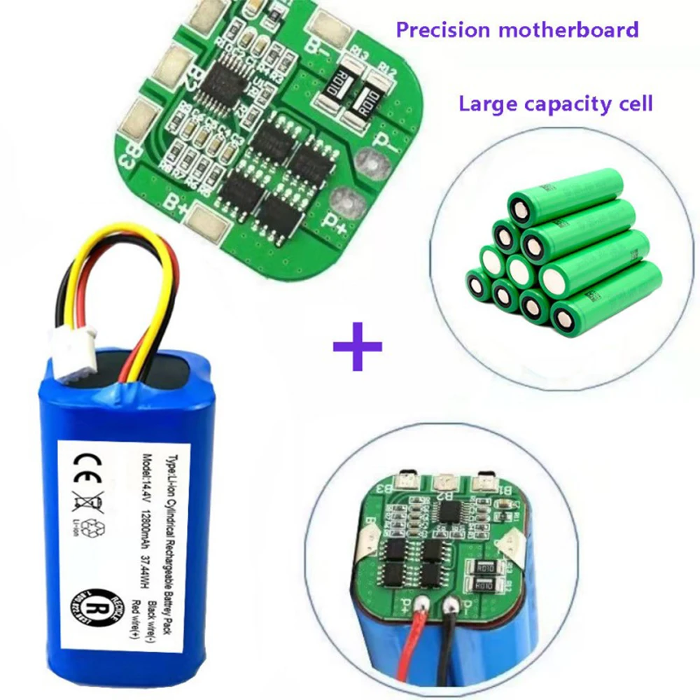 100%.Original Battery for Lirctroux C30B Robot Vacuum Cleaner 14.4V 6800mAh/8800mAh/9900mAh Lithium Cell robot vacuum cleaner battery
