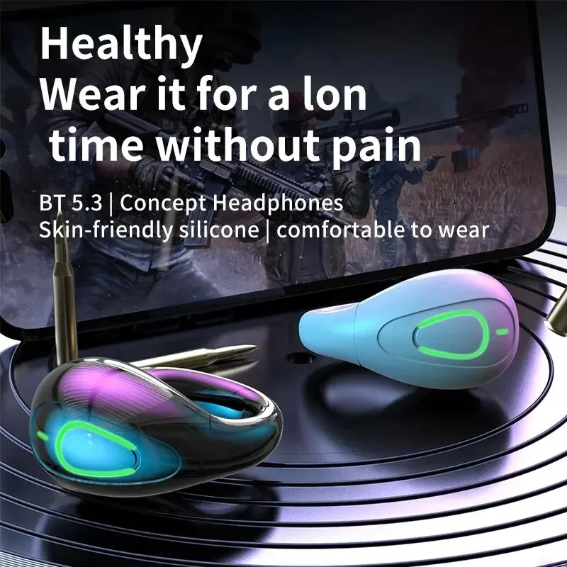 New Wireless Bluetooth Headset S20 Earless TWS Open Ear Clip OWS Single and double ear air conduction 5.3 Ultra-long life waterp 5