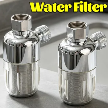 Filtro per acqua del rubinetto, purificatore d'acqua anticalcare per doccia, filtro universale per scaldabagno elettrico, non è necessario sostituire l'elemento filtrante