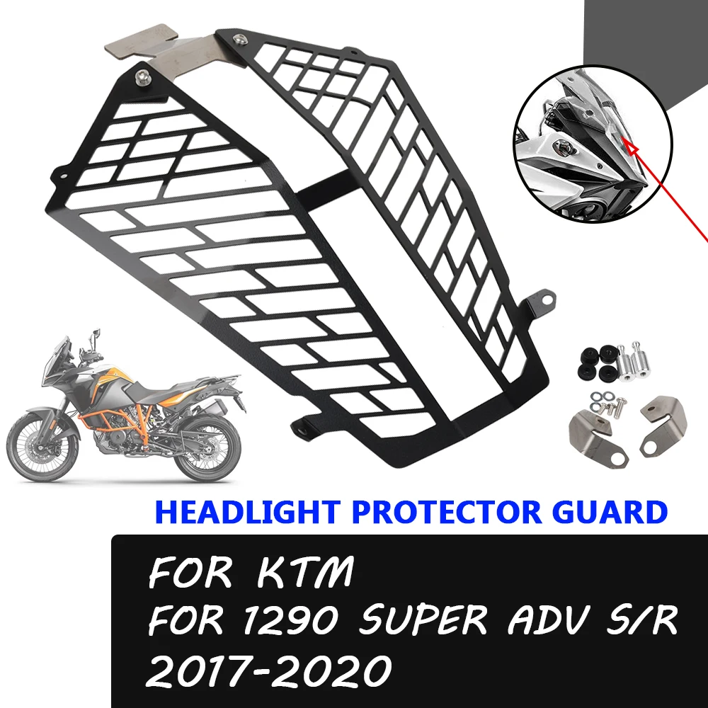 Motorcycle Accessories Headlight Protector Grill Light Lamp Cover Grill