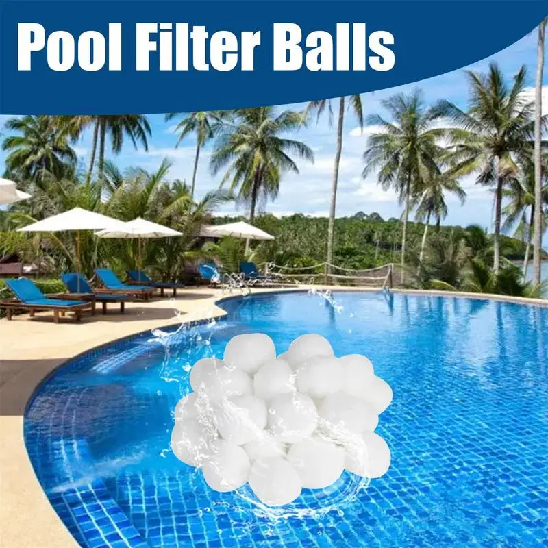 Pool Fiber Ball Water Trea&tment Filter Medium Swimming Pool Cleaning Environmental Protection Swimming Pool Filte dropship pet dog toys bite resistant bouncy ball toys for small medium large dogs tooth cleaning ball dog chew toys pet training products