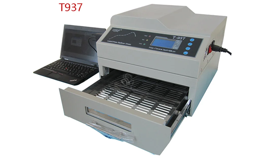 

Free shipping Orignal T-937 2300W Lead-free Reflow Oven 220V Infrared IC Heater BGA SMD SMT T937 Reflow Solder Oven