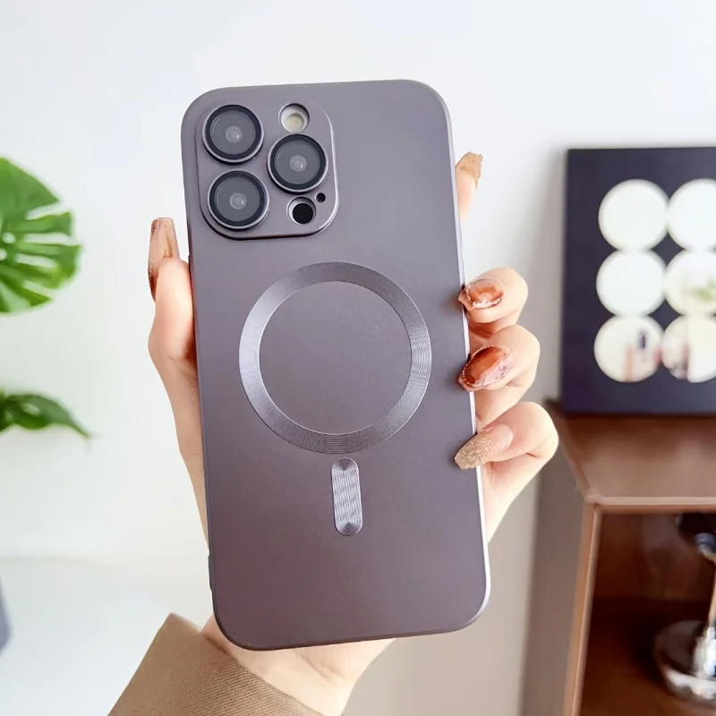 Magnetic Metallic Camera Lens Protector For Iphone Pro Max Series_voghion.com