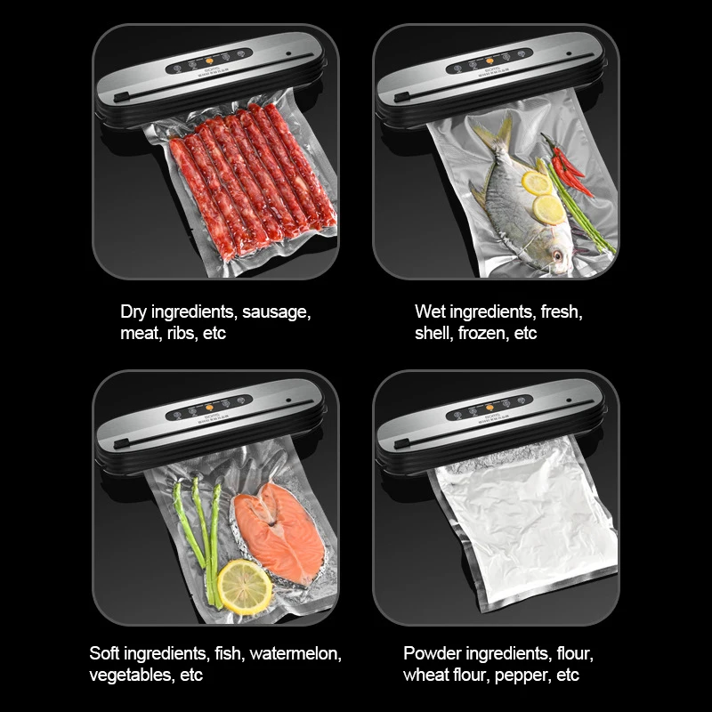 Multifunctional Wireless Vacuum Sealer Portable USB Rechargeable Food Packaging Machine Automatic Vacuum Sealing Kitchen Tools 3