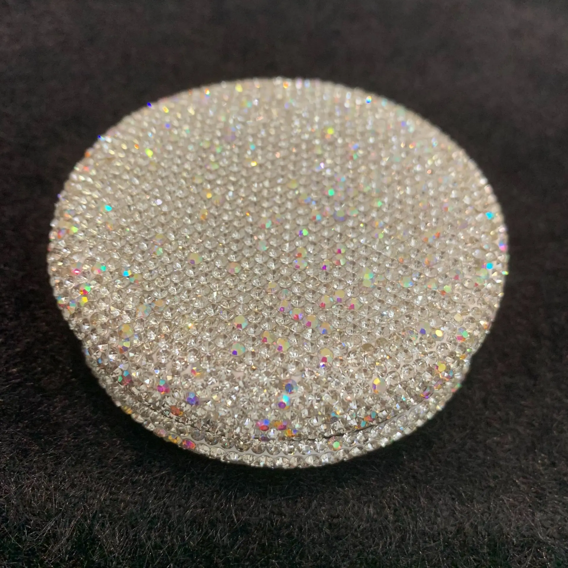 Sparkling Rhinestone Empty Air Cushion Puff Box Cosmetic Makeup Case Container with Powder Sponge Mirror for BB Cream Foundation 5