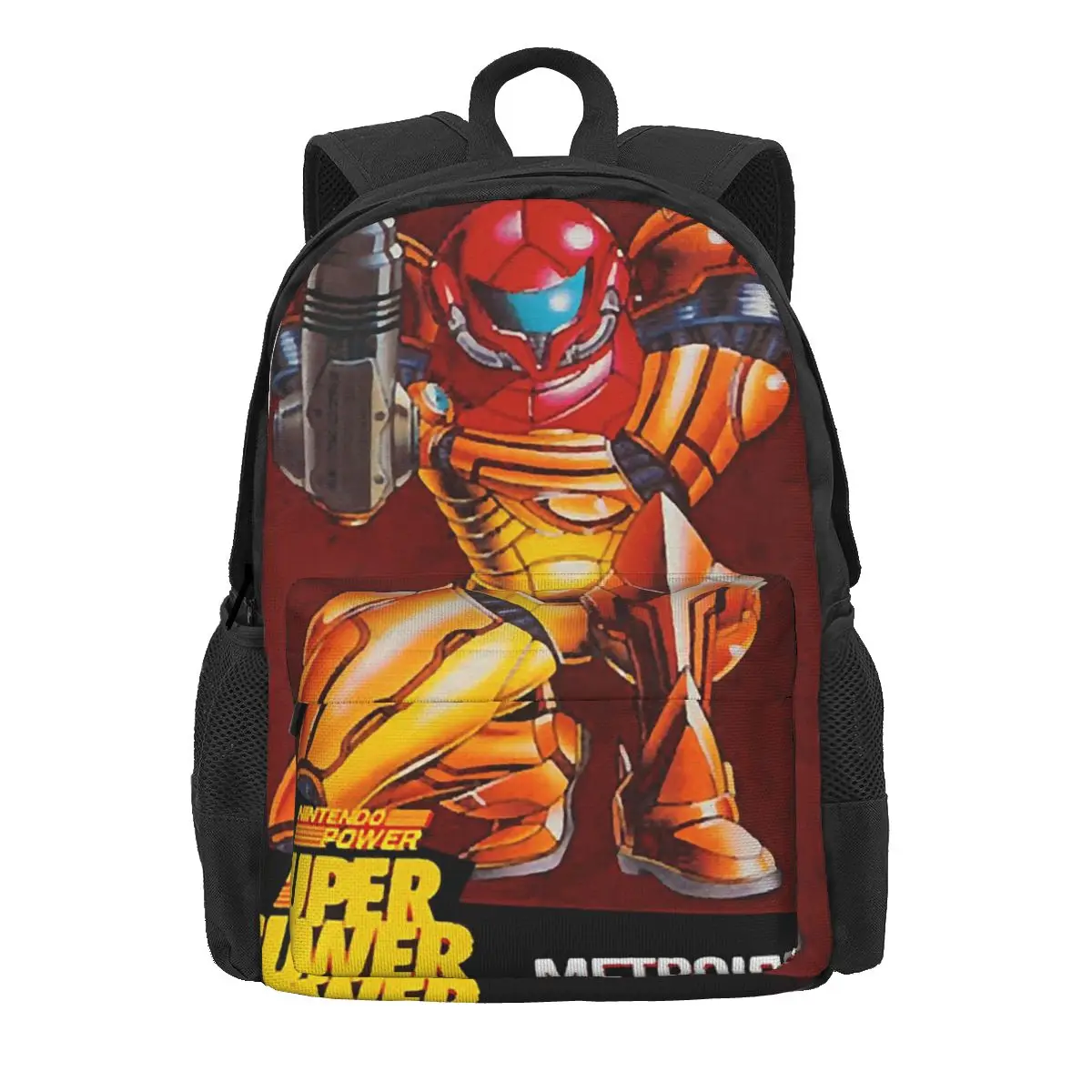 

Рюкзаки для книг Metroid II Return Of Samus Metroid Samus Aran, школьные сумки, мультяшный Детский рюкзак, дорожный рюкзак, сумка на плечо