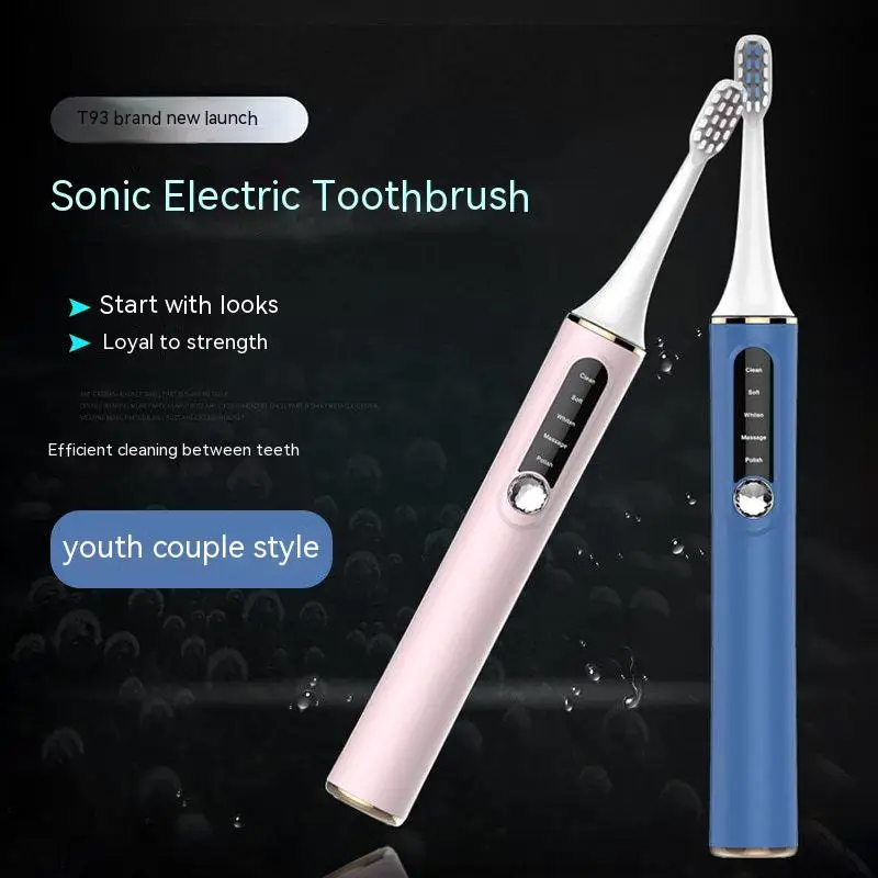 

Adult Intelligent Magnetic Suspension Sonic Vibration Soft Bristle Rechargeable IPX7 Waterproof Sonic Electric Toothbrush