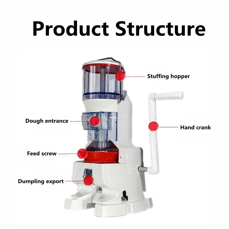 Stainless Steel Manual Dumpling Making Steamed Bun Maker WJ-18 Household Manual Dumpling Maker Vertical Noodle