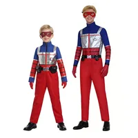 Costume de Cosplay Henry pour enfants, Costume de dessin animé Henry, Danger pour garçons, gilet, pantalon, ceinture, Costume de carnaval d'halloween 1