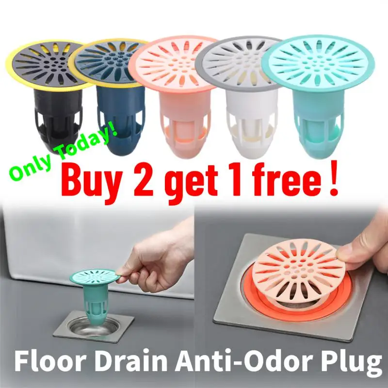 Buy 2 Get 1 Free! Floor Drain Anti Odor Core Deodorization Drainage Pipe Toilet Core Sewer Pest Control Device No Peculiar Smell