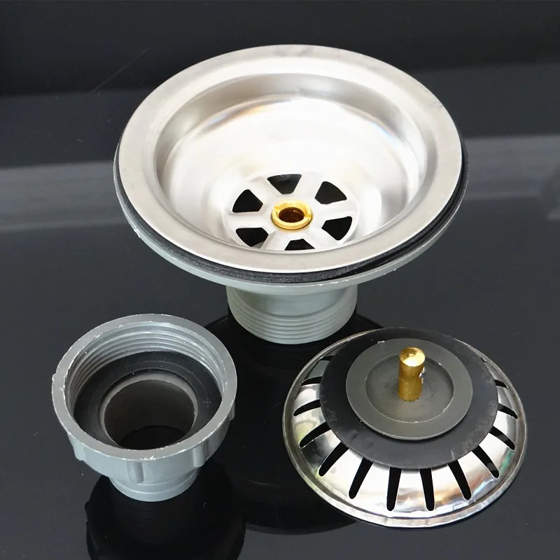 Kitchen Sink Drain Assembly Strainer Stopper Filter