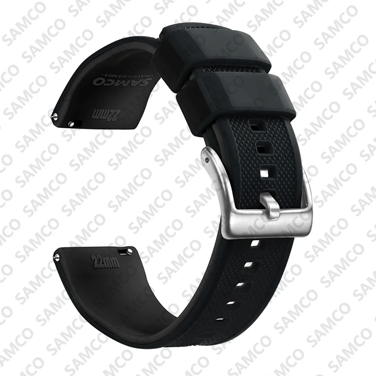 Enhanced Quick Release Silicone Watch Strap - Premium Rubber Band Replacement
