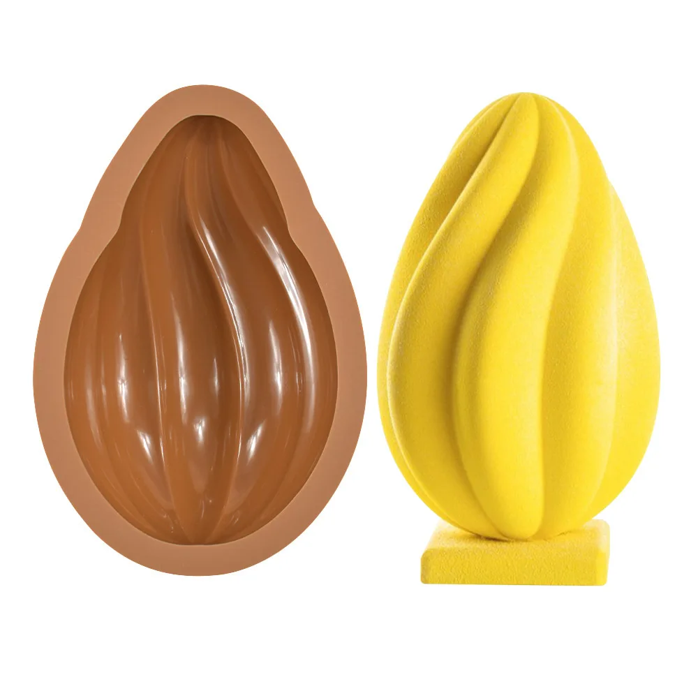 Stampo Uova Pasqua Silicone 2 Pezzi - Gigante 3D Con Martello Per Cioccolato - Foto 5