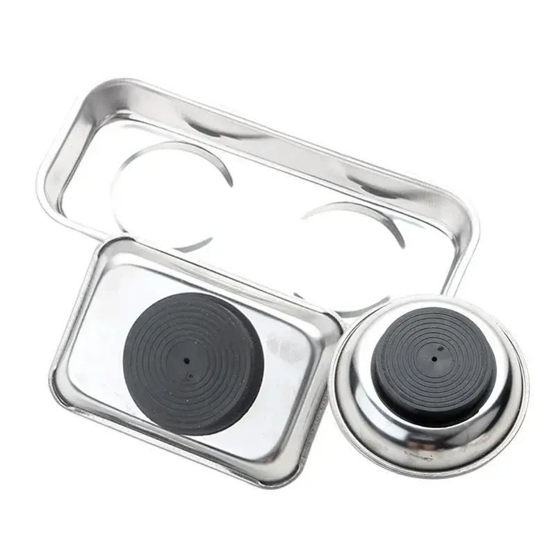 Round/Square Magnetic Bowl, Durable with Magnetic Stainless Steel Parts Tray for Easy Access and Prevention of Parts Loss image 5