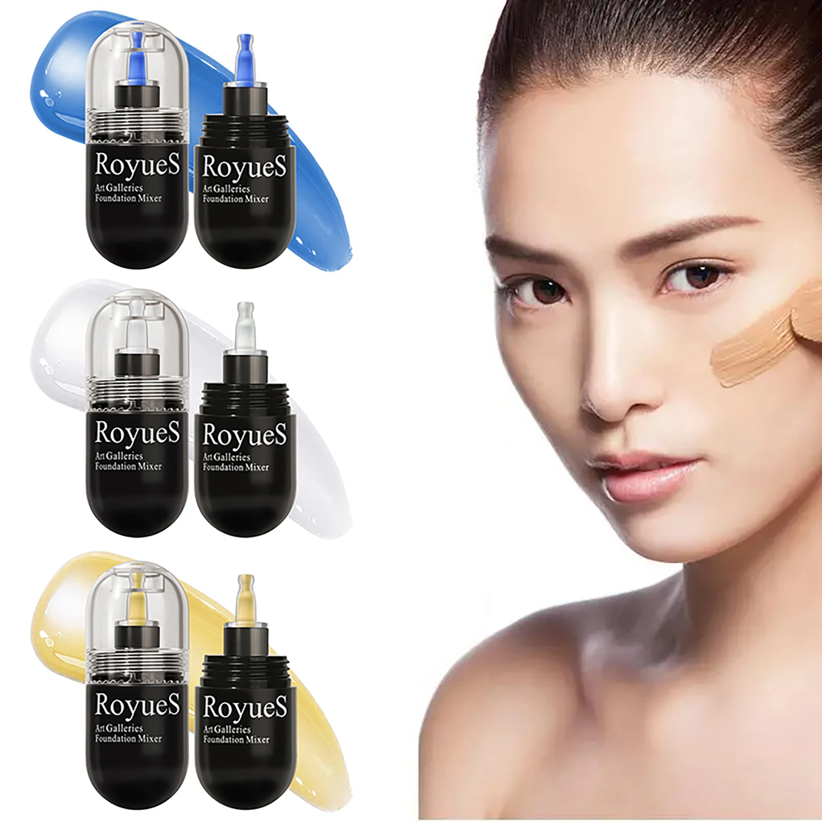 

Liquid Foundation Mixing Pigment Liquid Color Changing Full Coverage Foundation Make Up for Women Girls Daily & Official Makeup