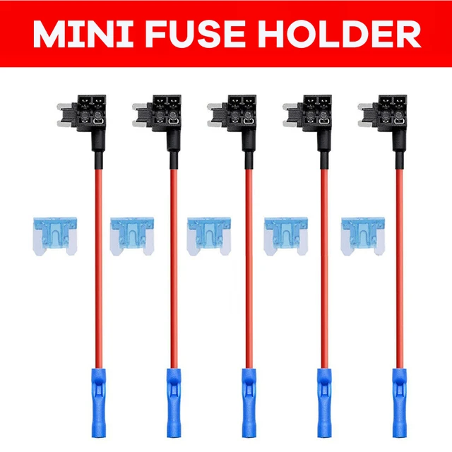 Portafusibili 12V aggiungi un adattatore per rubinetto del circuito Micro  Mini Standard ATM APM Blade fusibile automatico con Clip per portafusibili  per Auto 10A Blade - AliExpress