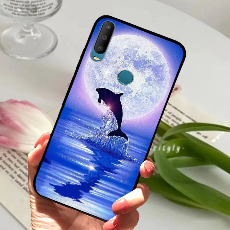 Black Silicone Soft TPU Phone Case Cover