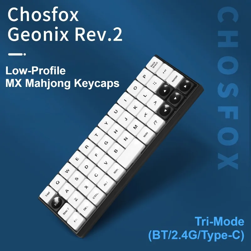 Chosfox Geonix Rev.2 MX Low Profile Mechanical Keyboard Tri-mode