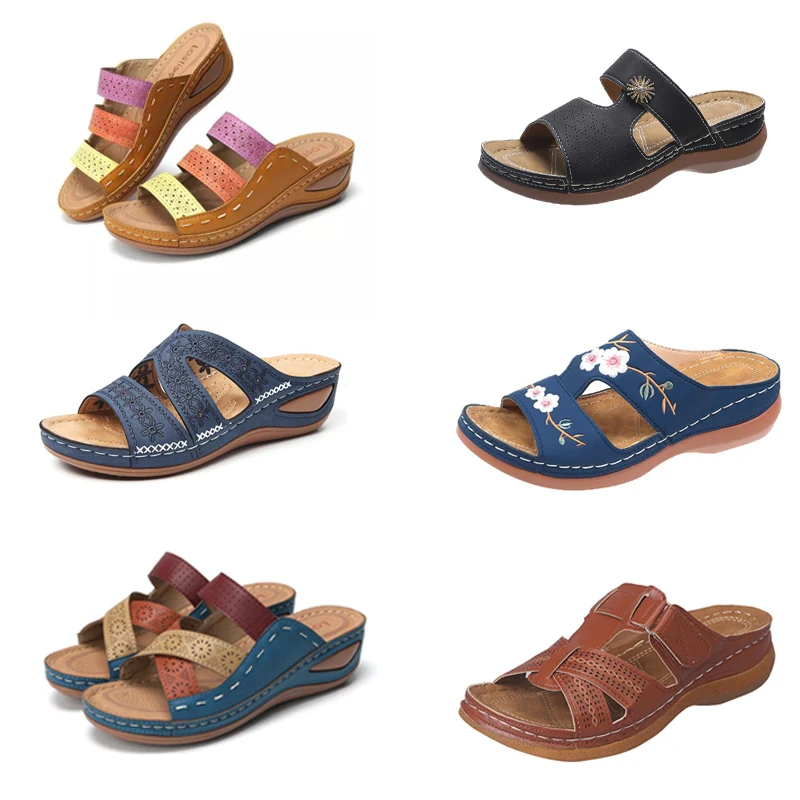 Generisch Sandali da donna estivi 2025, sandali casual comodi, leggeri, piatti, da donna con