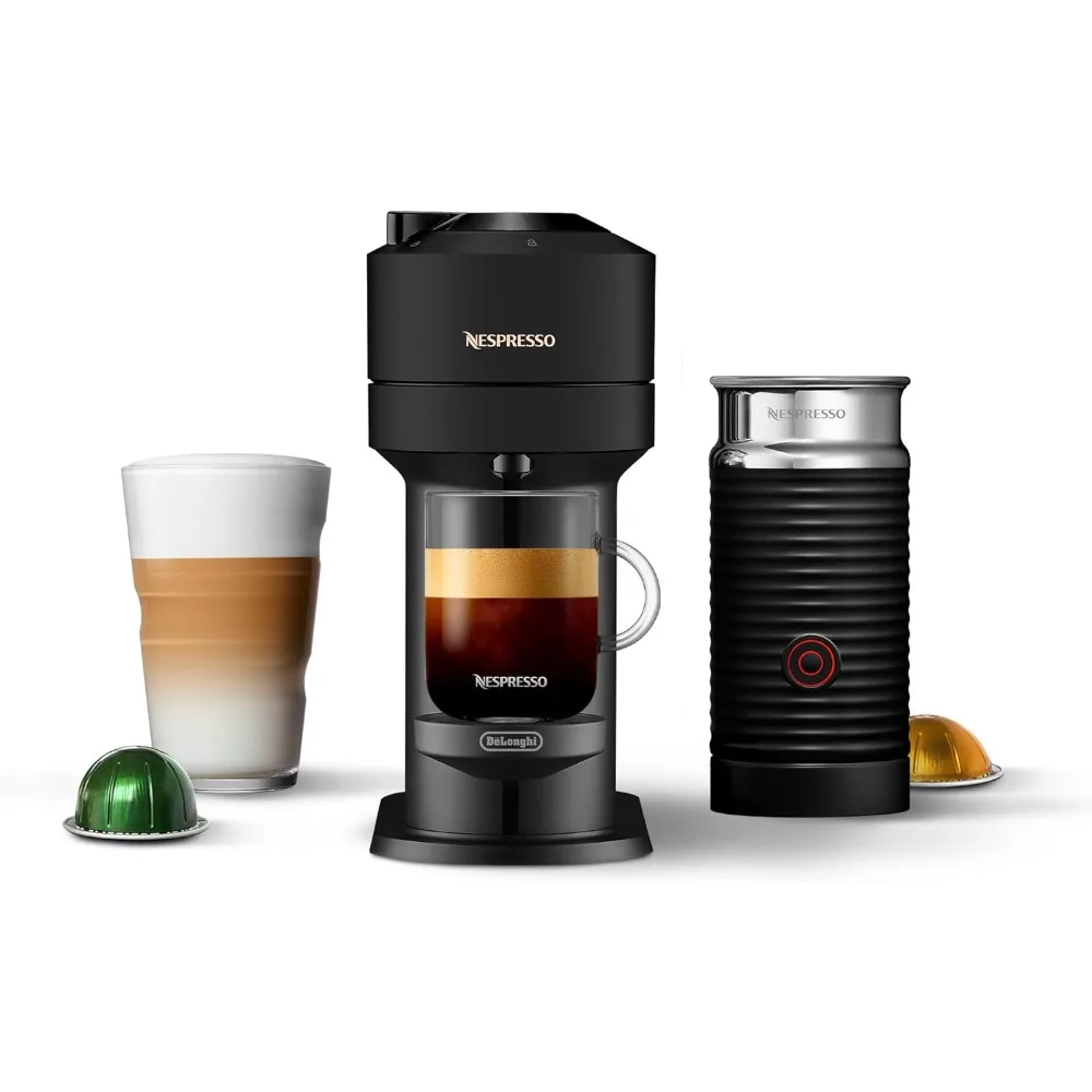 

Vertuo Next Coffee and Espresso Machine by De'Longhi with Milk Frother, Limited Edition,18 ounces, Matte Black