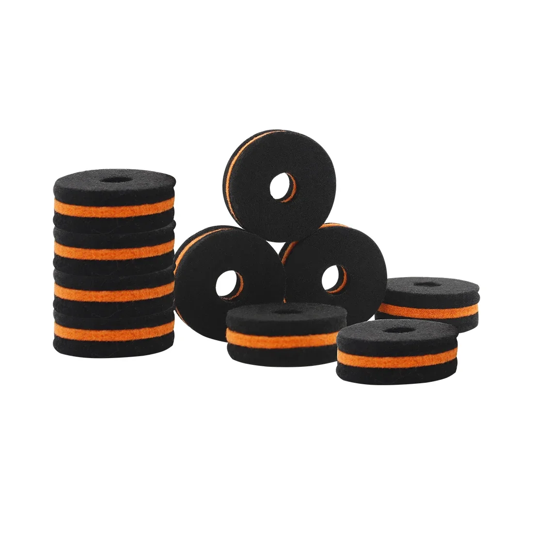10 Pcs Cymbals Felt Pad Percussion Instrument Accessories Music Parts Drum Slices Felt Pad Protection Set Replacement Tools,drum percussion accessories,drum accessories