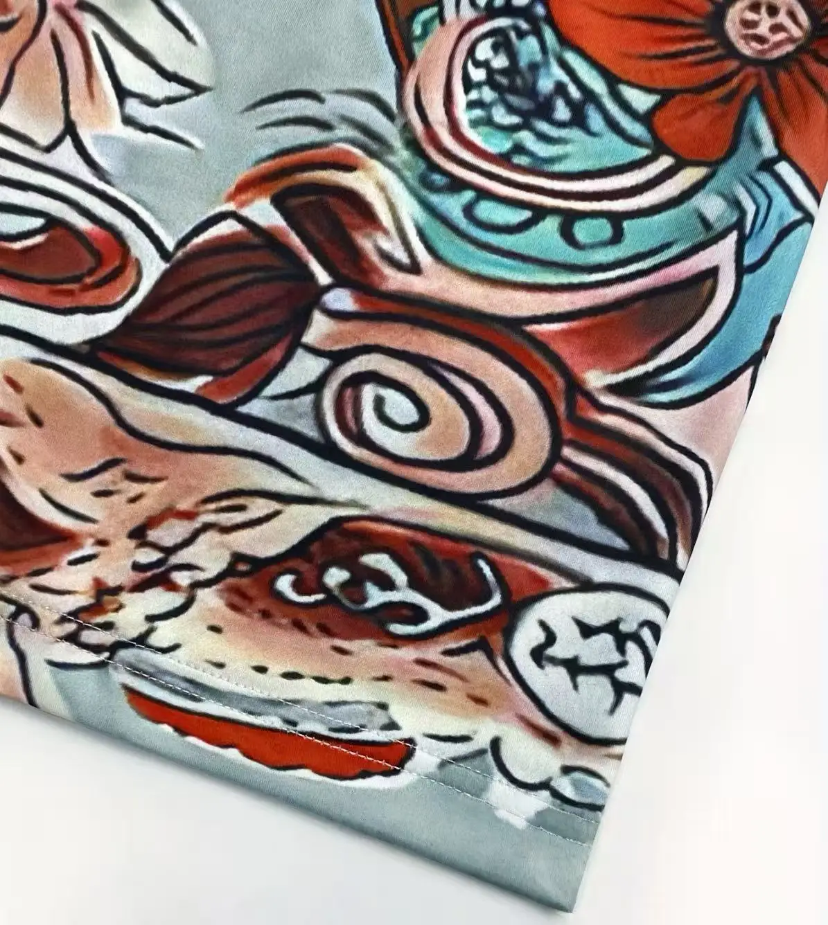 Women's Plus Size Flared Pants Fall Winter Boho Floral Print Bell Bottoms with Denim Look Top Vintage High Waisted Comfortabl - Image 4