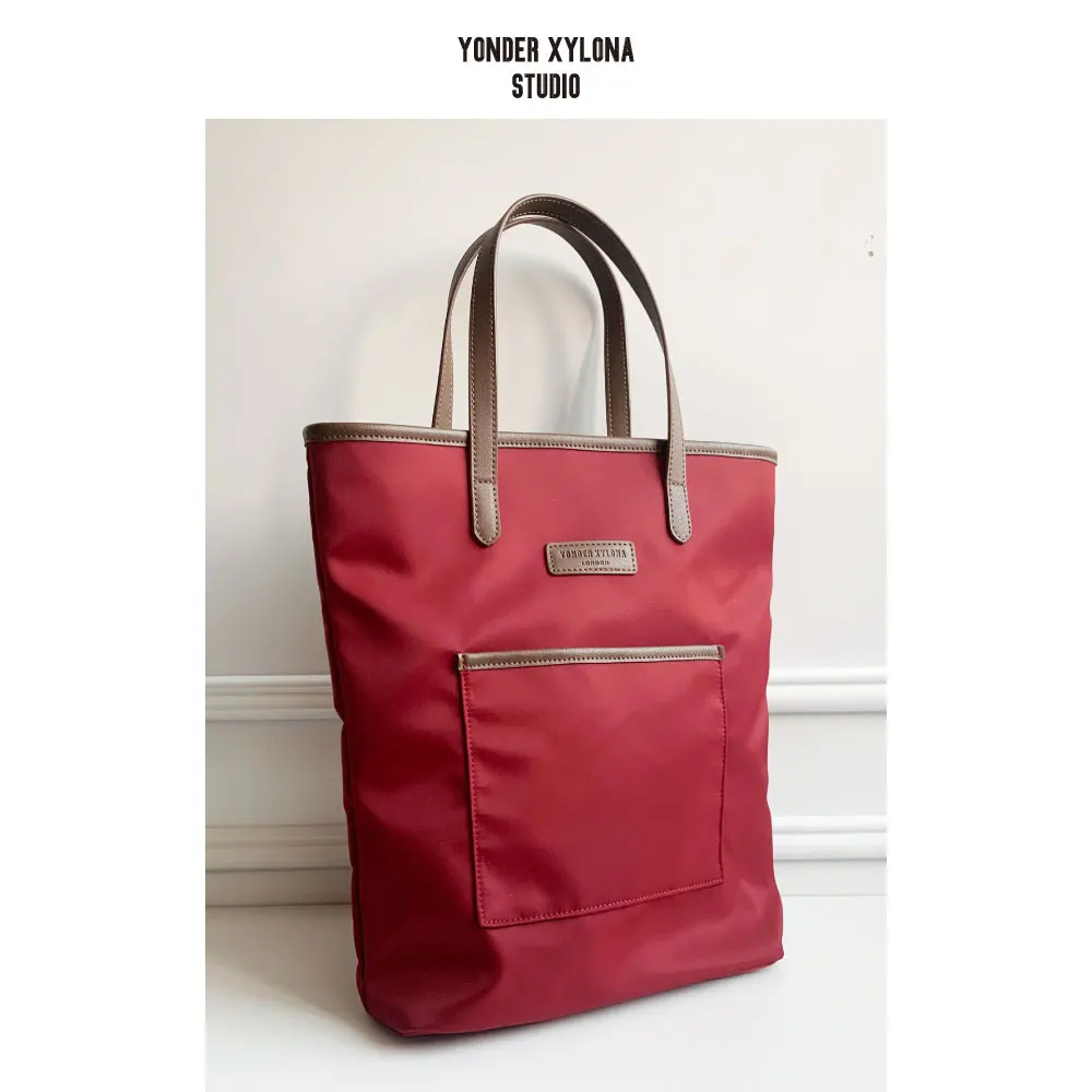 

Нейлоновая сумка-тоут для женщин, модный саквояж из водонепроницаемого материала с ручками сверху, Роскошный дизайнерский брендовый вместительный чемоданчик на плечо