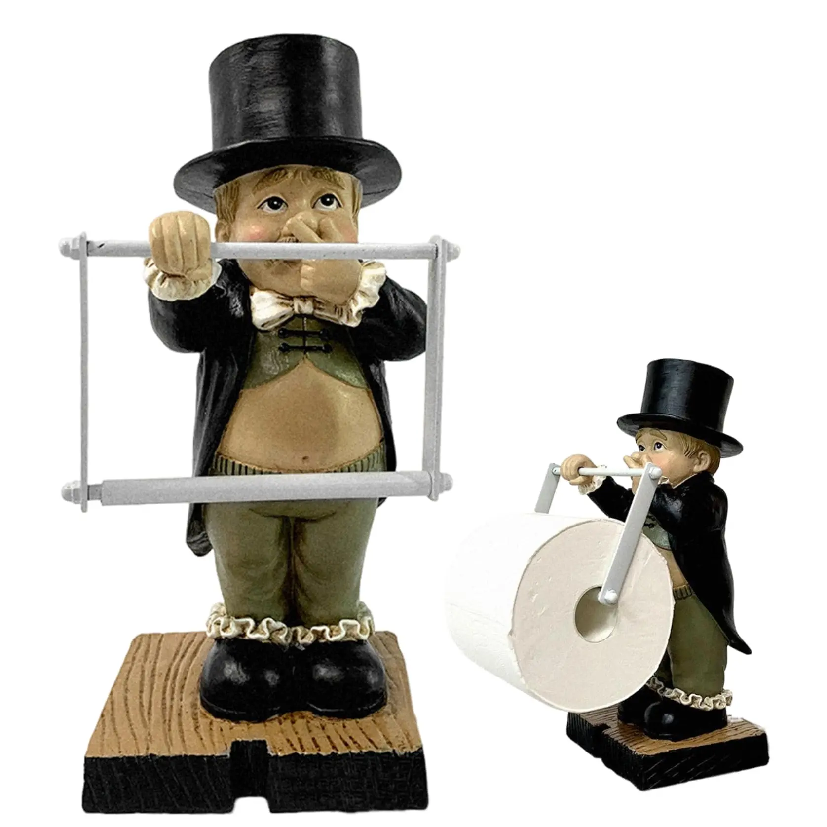 Kreative Toilettenpapierhalter Statue Lustige dekorative Harzfigur Niedliche Affenform Taschentuchständer Rack Skulptur Toilettendekoration – Detail 29