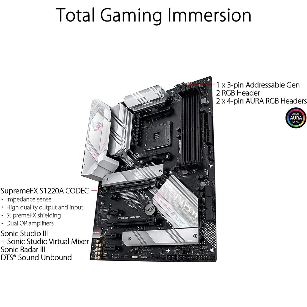 AMD Ryzen 7 5800X, ASUS ROG Strix B550-A Gaming and ROG Strix RTX