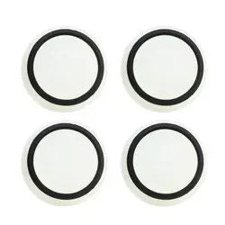 4-Pack Silicone Gel Thumb Grips Cover (White  Black)