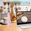 1 PCS Electric Milk Frother Portable Egg Beater USB Rechargeable Handheld Coffee Blender Milk Shaker Mixer Foamer Food Blender 4