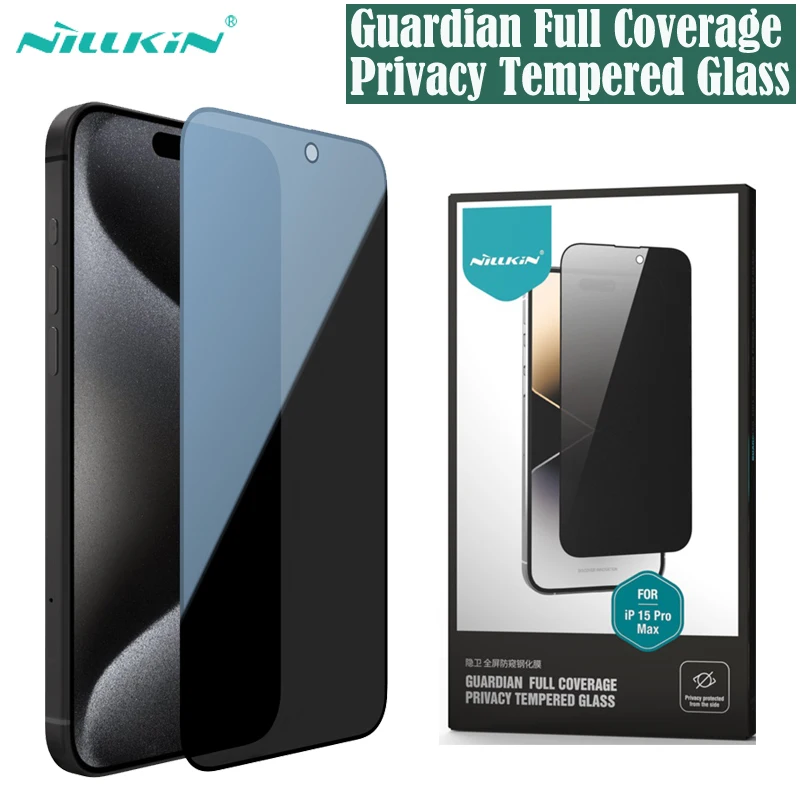 

For iPhone 15 Pro /Pro Max Tempered Glass Nillkin Anti Peeping Glass Privacy Protection Screen Protector For iPhone 15 /15 Plus