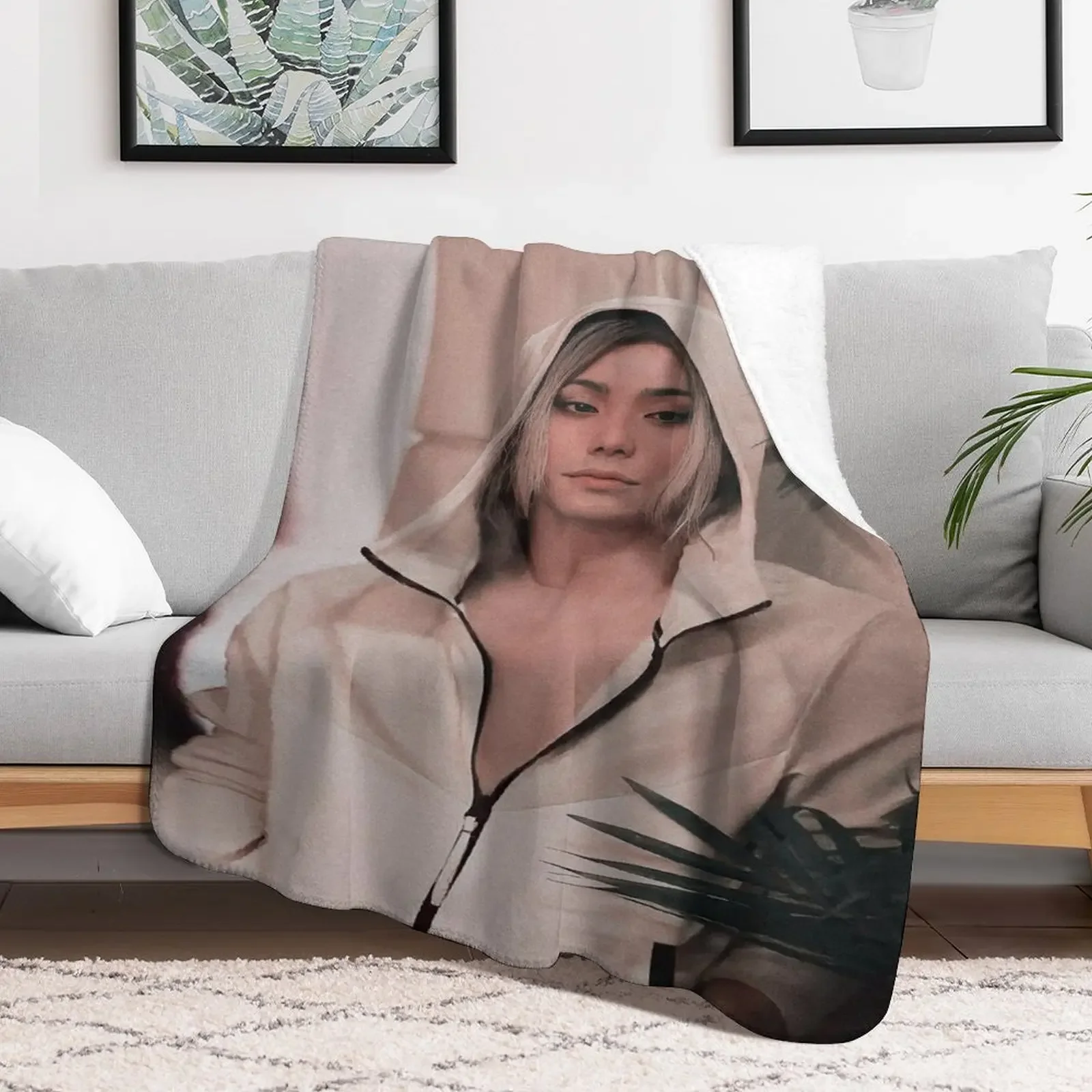 Chishiya Super-Soft Flannel Blanket,Alice In Borderland Lightweight Throw Blanket For Living Room,Gifts for Girls,Friends,Fans