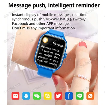 2026 New Smart Watch Bluetooth Call Message Reminder 24 Hour Health Monitoring Smart Watch Gift for Men and Women Ht22 - Image 4