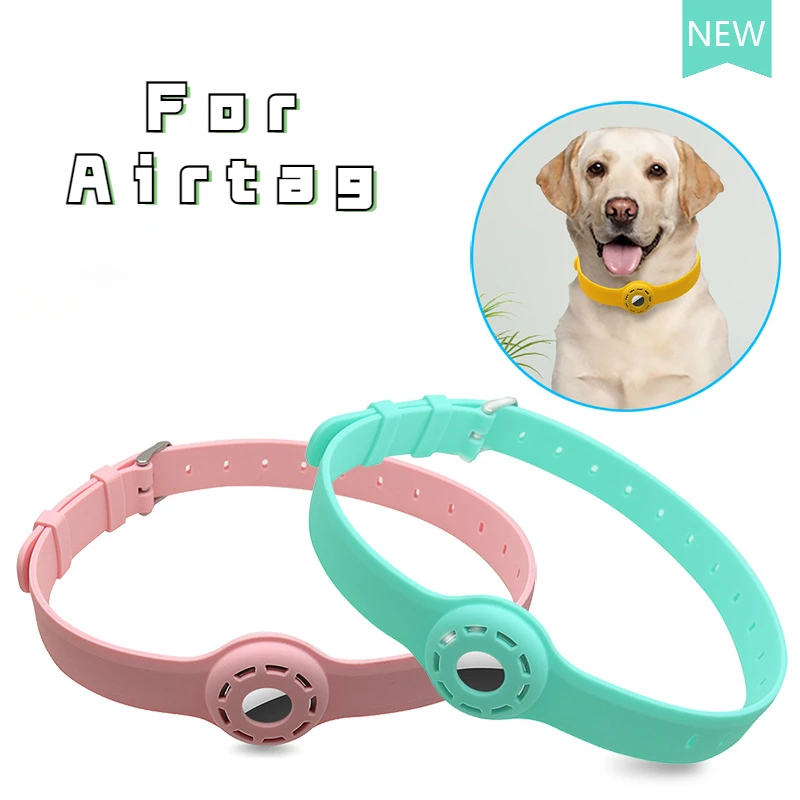 SiliconeAntiLostPetCatCollarforTheAppleAirtagProtectiveTrackerPositioningCollar