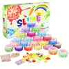 24/12/9 Pcs Crystal Mud Set, Colorful Relaxing Educational Toys, Game Prizes Party Gifts Christmas Gift Birthday Gift for Boy 1