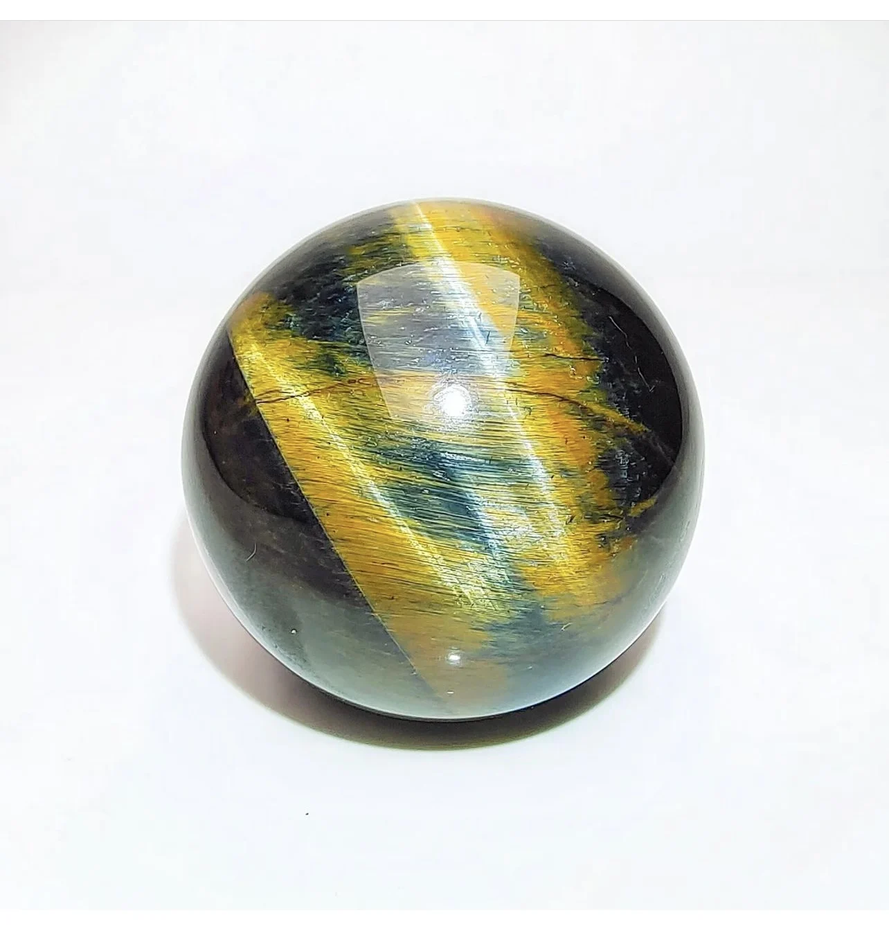 30-50mm Natural Blue Tiger Eye Quartz Ball Crafts Healing Stones Chakra Carved Reiki Stand Gift 3