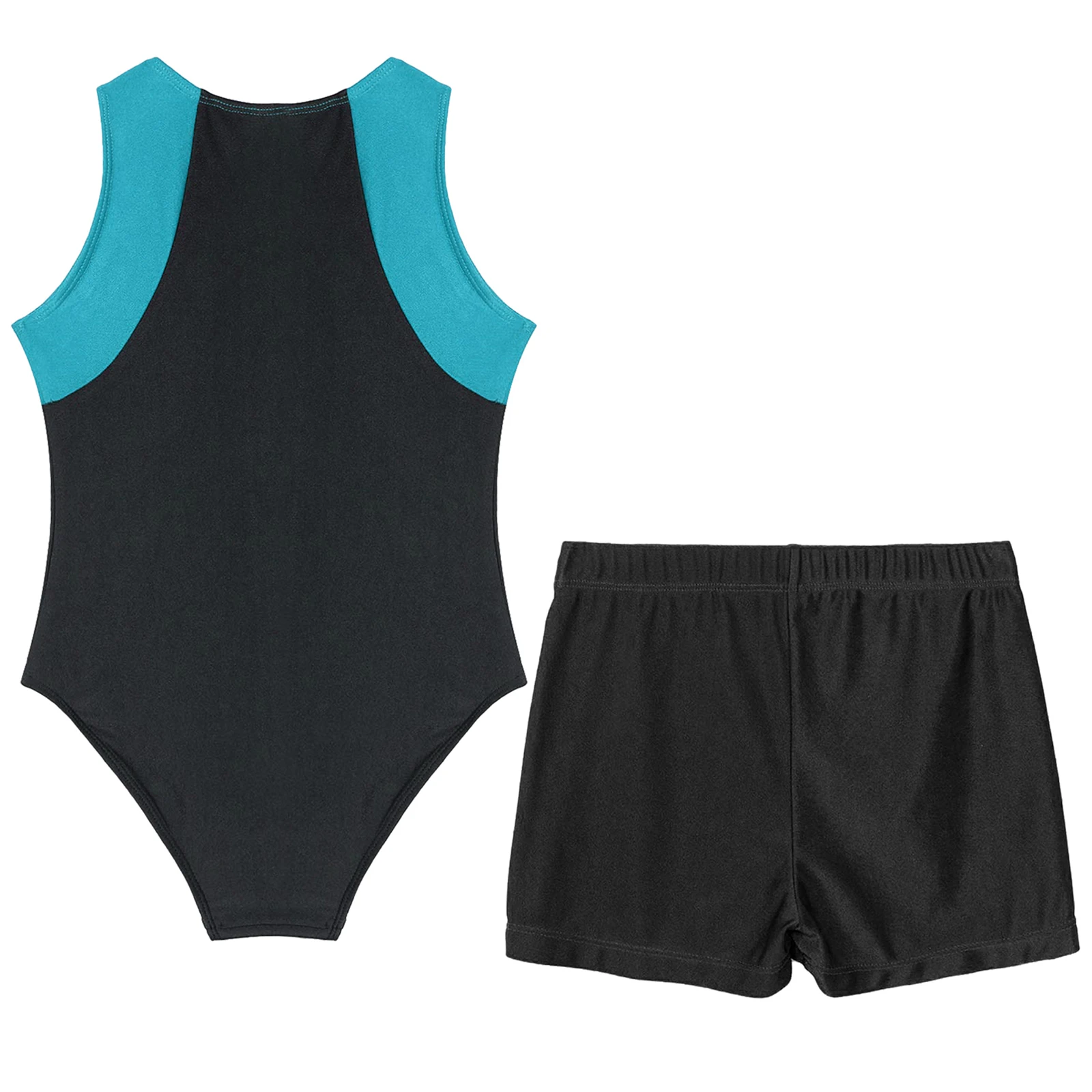 Trikots für Mädchen und Jungen, Gymnastik-Trainings-Bodysuit, Overall, elastische Ballett-Tanz-Trikots mit Boyshort-Set, Übungskleidung – Detail 18