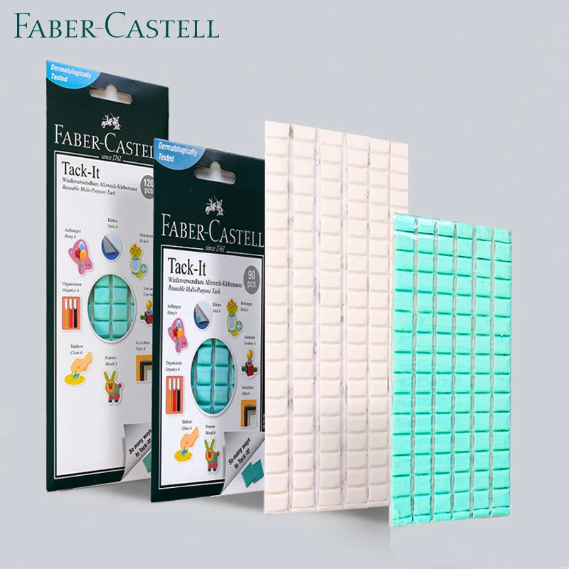 Faber Castell Tack It Colla Adesiva Riutilizzabile E Sostituibile 50G/90 Pezzi 75G/120 Pezzi Blu/Bianco Per La Scuola Dell'Ufficio Domestico