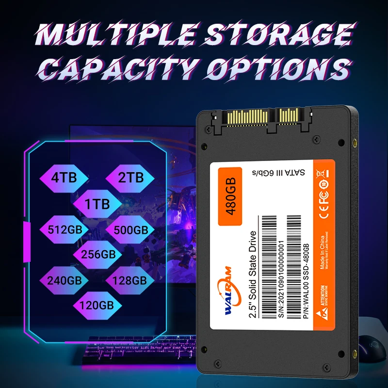 WALRAM SSD 240GB 120GB 480GB hard drive disk 2.5