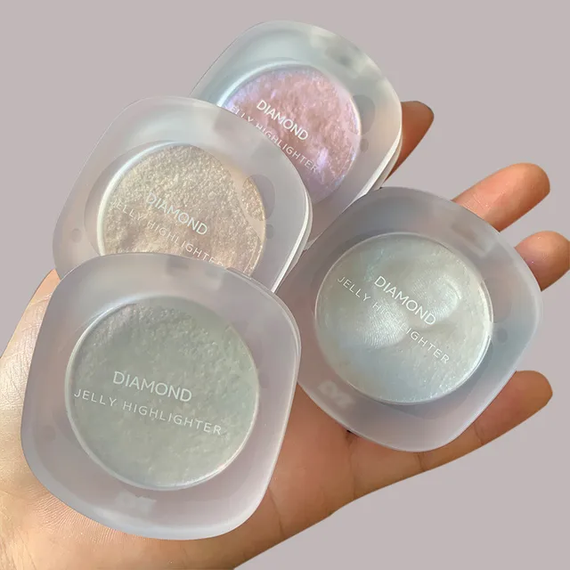 Diamond Galaxy Highlight, Mashed Potatoes, Jelly Glitter, Natural Nude Makeup, Four-Color Highlight Makeup Maquiagem 1