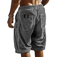 Nouveaux shorts décontractés en velours côtelé rétro pour hommes 2026, pantalons de survêtement unis tendance pour hommes, shorts en velours côtelé Harajuku, nouveaux vêtements pour hommes 4
