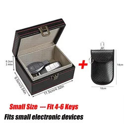 Advanced Anti - Theft Faraday Box | RFID Signal Blocking Car Key & Mobile Protector (Small With 1 Bag)