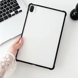 Matte Shockproof Stand Tablet Case with Hard Back Cover for Mi pad 5 pro (Black)