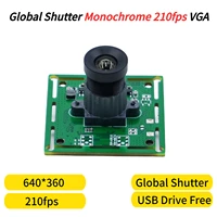 210fps Global Shutter Camera Module VGA,Monochrome USB Webcam,High Speed Capture, Industrial Applications Raspberry Android PC
