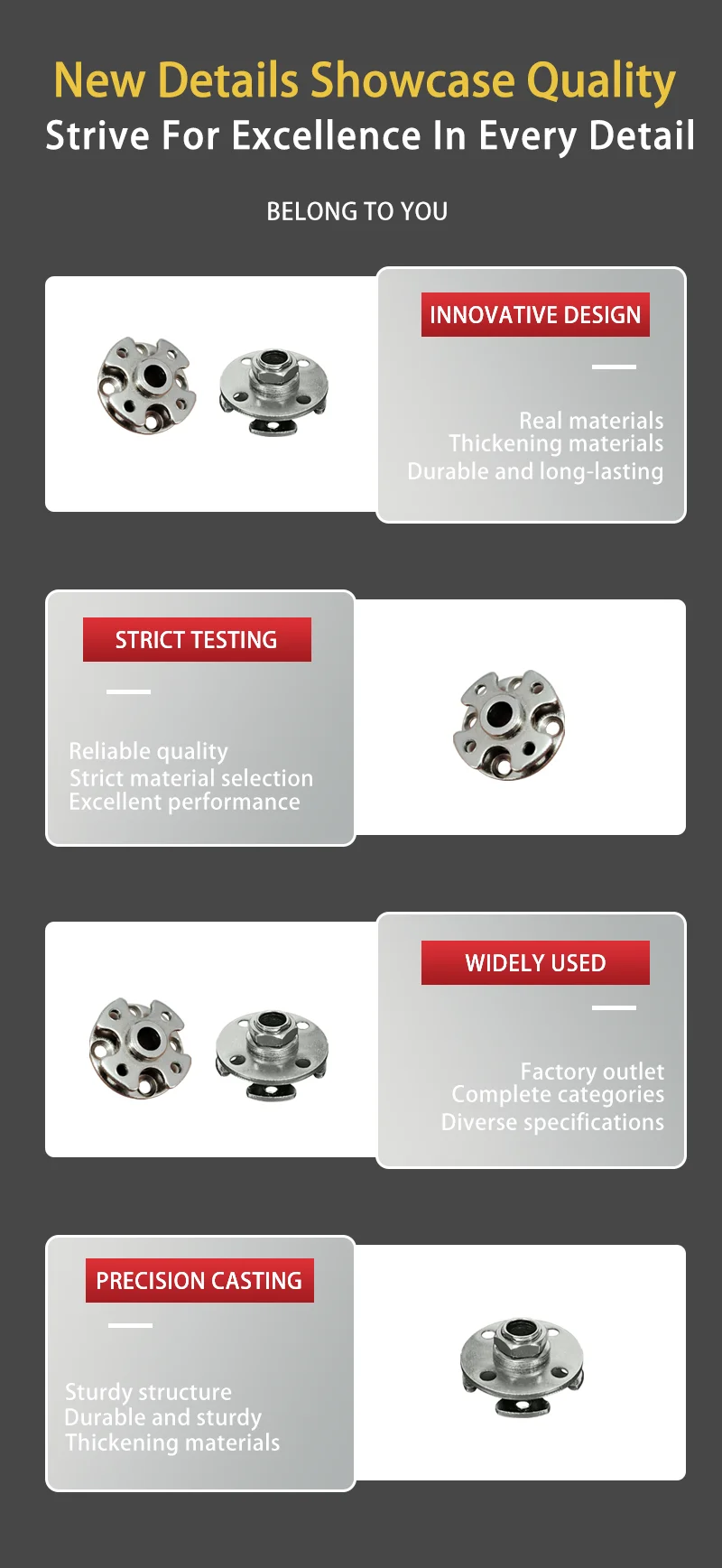 Description Picture 5 of itemCommercial Industrial Activity Iron 360 Degree Damping Rotating Shaft Joint Support Arm Accessories Circular Torque Hinge