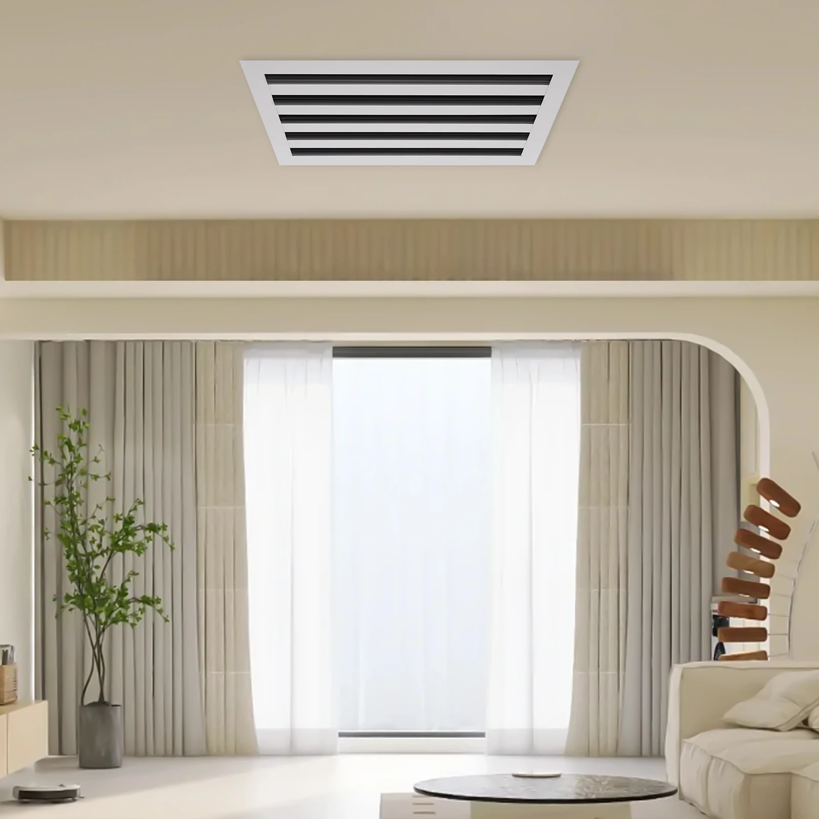 14*8 inch Air Grilles Standard Linear Slot Diffuser Air Vent Ceiling Wall Floor Register Grille Decorative White