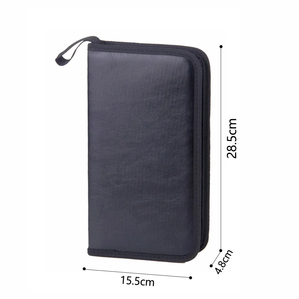 CD DVD Storage Bag 80-Sheets High-capacity Sleeves CD Holder Case Carry Box
