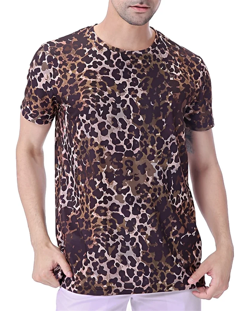 

3D Print Funny Animal Skin Graphic T-Shirt For Men Short Sleeve Casual Tee Top Full Print Oversized Men Tshirt Camisas De Hombre