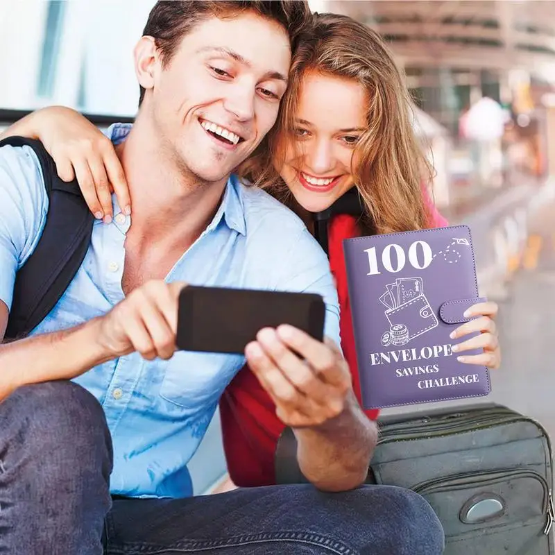 

100 сбережения дней вызов Связывание A5 планировщик бюджет книжка мотивационный процесс, чтобы сэкономить 5050 долларов за путешествия средства оплачивать долг